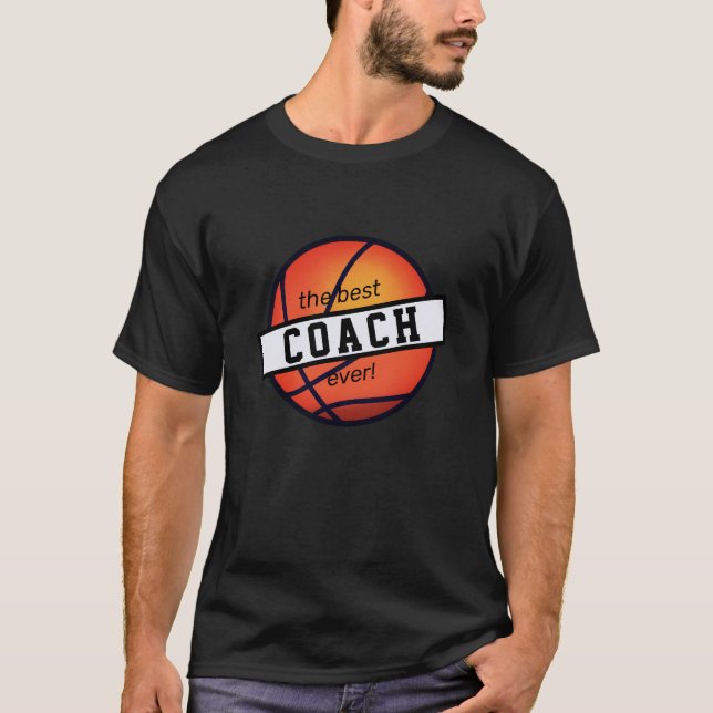 Camiseta O melhor treinador de basquete de todos! (Frente)