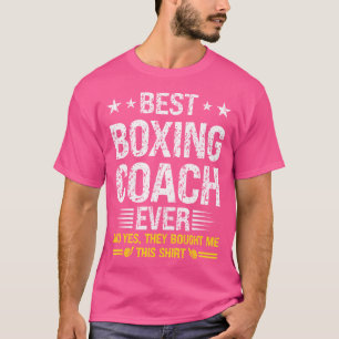 Camiseta O melhor treinador de boxe do treinador de boxing 