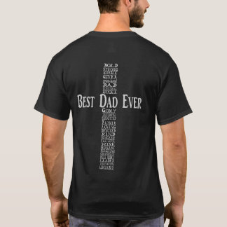 Camiseta O melhor Tshirt do pai nunca, presente cristão do