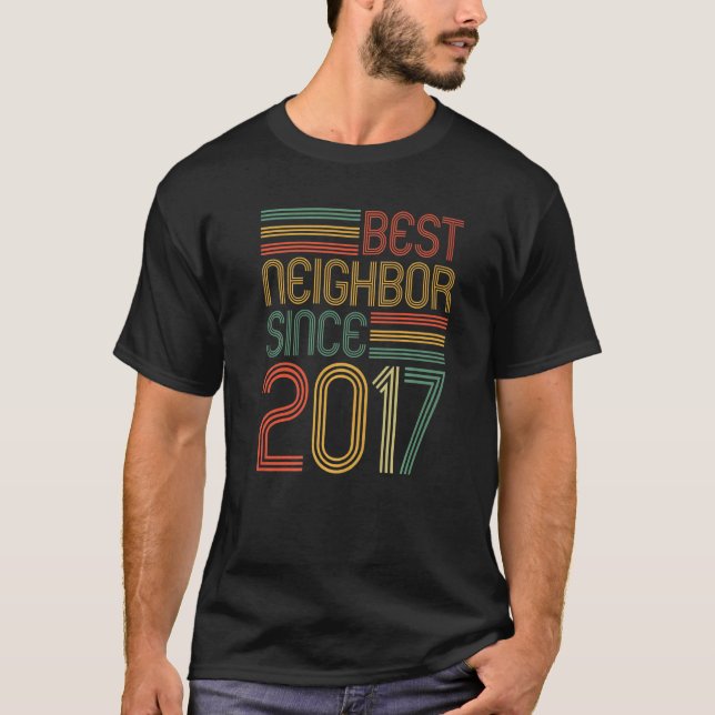 Camiseta O melhor vizinho desde 2017 (Frente)