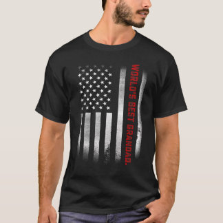 Camiseta O melhor vovô do mundo Dia de os pais nos EUA Fl