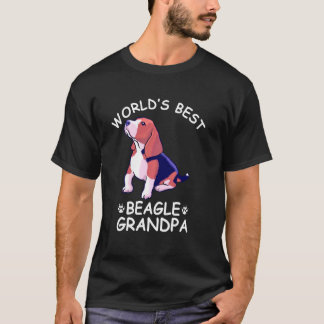 Camiseta O melhor vovô do mundo, vovô, cãozinho