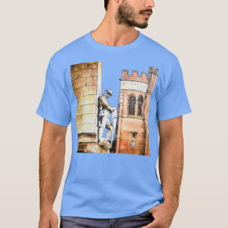 Camiseta O Memorial da Guerra e a Igreja Cristo Fenton