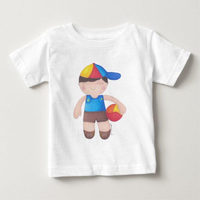 Camiseta O Menino de Boné e a Bola (Frente)