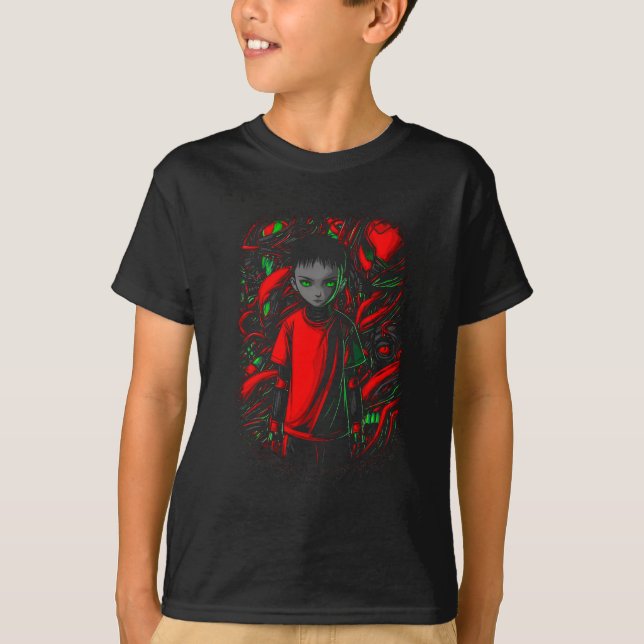 Camiseta O Menino e as Máquinas (Frente)
