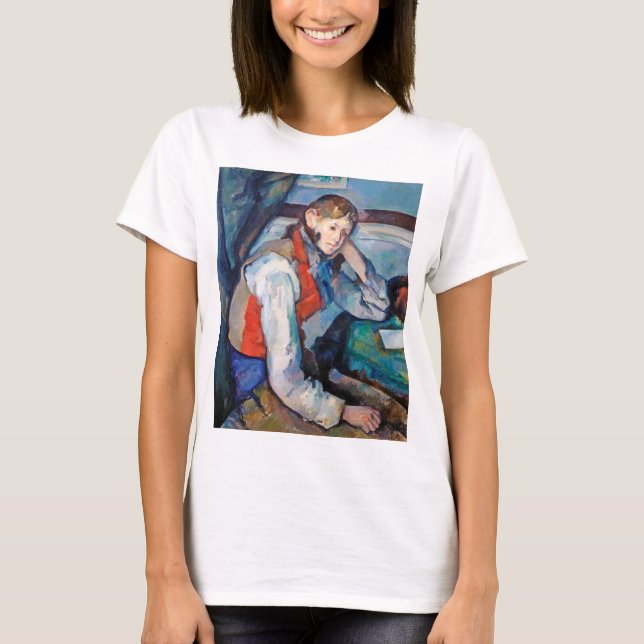 Camiseta O Menino no Colete Vermelho, Cezanne (Frente)
