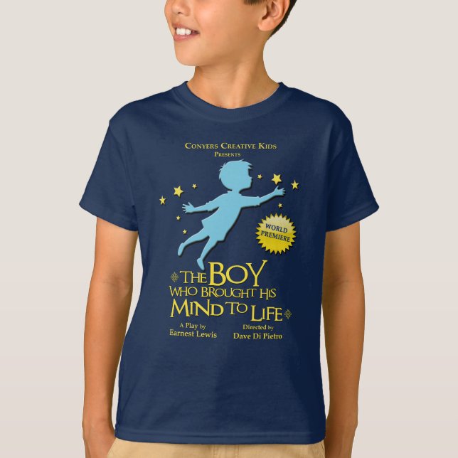 Camiseta O Menino Que Trouxe Sua Mente à Vida (Frente)