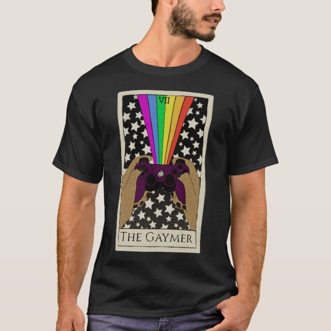 Camiseta O menino tarot gaymer (Frente)