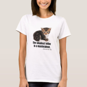 Camiseta O menor felino é uma obra-prima.