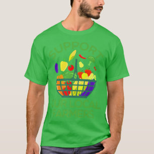 Camiseta O Mercado dos Agricultores Suporta O Seu Farmer Ra