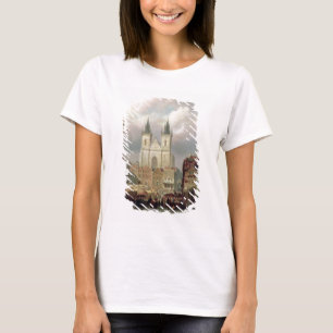 Camiseta O mercado velho em Praga, 1881 (óleo no canva