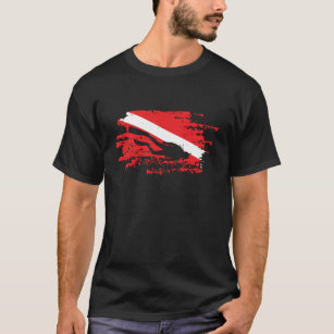 Camiseta O mergulhador embandeira para baixo o surfista