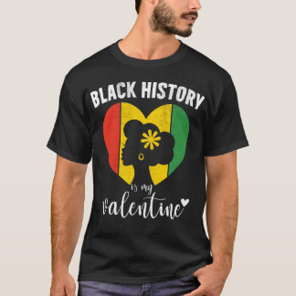 Camiseta O Mês da História Negra É Meu Coração Africano Nam