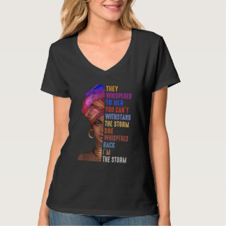 Camiseta O Mês Da História Negra Que Sussurram Na Tempestad
