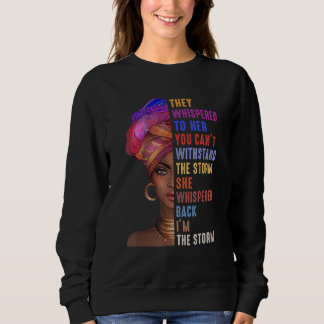 Camiseta O Mês Da História Negra Que Sussurram Na Tempestad