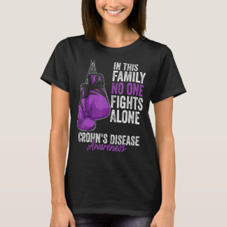 Camiseta O Mês de Consciência da Doença de Crohn Luva o Rib