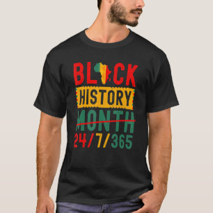 Camiseta O Mês Um Mês de História Negra Não Pode Manter Nos