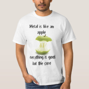 Camiseta O metal é como Apple