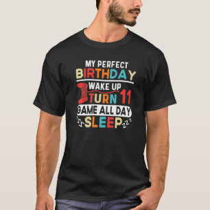 Camiseta O Meu Acordar De Aniversário Perfeito Aumenta O Jo