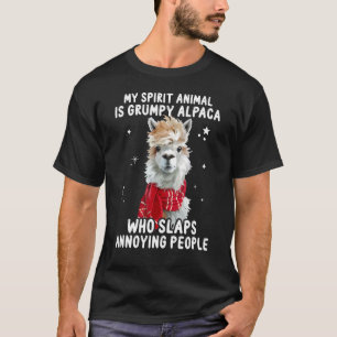 Camiseta O Meu Animal Espírito É O Alpaca Engraçado Que Bat
