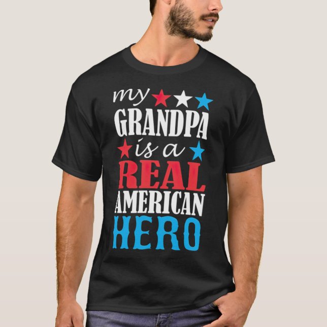 Camiseta O Meu Avô É Uma Moda Americana. (Frente)
