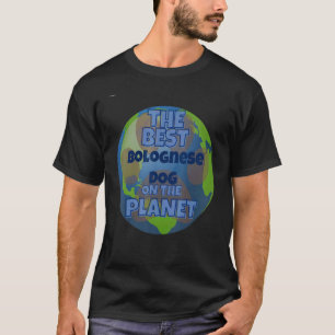 Camiseta O Meu Bolonha É O Melhor Cão Do Mundo
