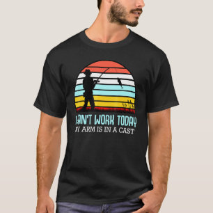 Camiseta O Meu Braço Está Num Lago De Pesca Fi De Barcos Pe