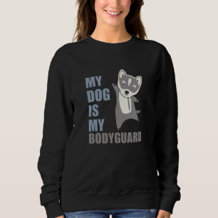 Camiseta O Meu Cachorro É O Meu Rouco De Guarda-costas.