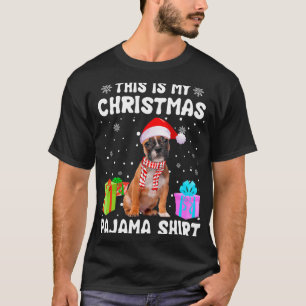 Camiseta O Meu Cachorro Francês de Natal Pajama Puppy Lo