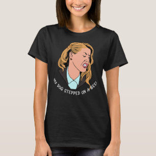 Camiseta O Meu Cachorro Passou Por Uma Abelha Sarcástica Di