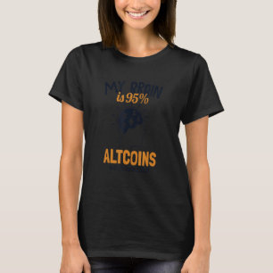 Camiseta O Meu Cérebro É 95 Altpessoalmente Cripto Blockcha
