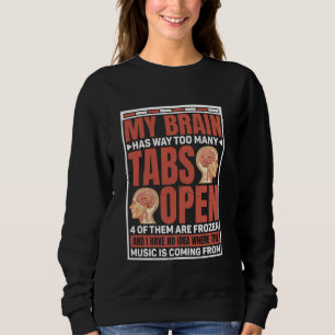 Camiseta O Meu Cérebro Tem Demasiadas Guias Abertas.