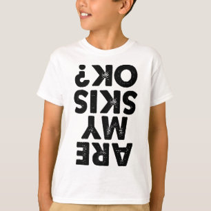 Camiseta O Meu Céu Está Bem Engraçado, Citação De Esqui Par