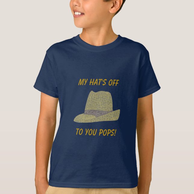 Camiseta O meu chapéu está fora da Fedora (Frente)