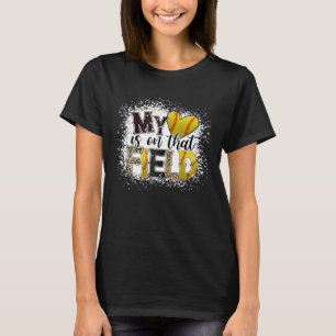 Camiseta O Meu Coração Está Naquela Mães Leopardo De Softba