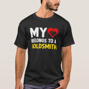 Camiseta O Meu Coração Pertence A Um Enth De Jovens Goldsmi