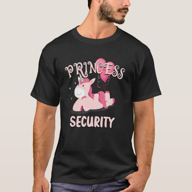 Camiseta O meu dever de segurança favorito da Princesa e de (Frente)