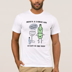 Camiseta O meu é um grande gin, personalizável