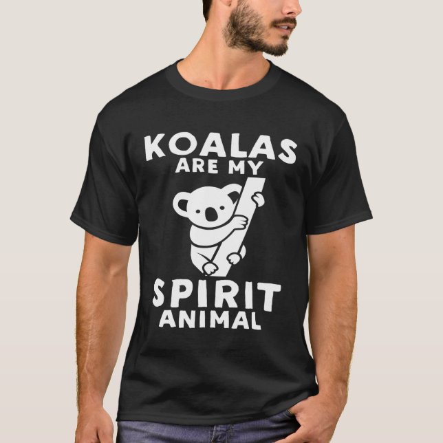 Camiseta O Meu Espírito Animal - Funny Koala (Frente)