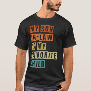 Camiseta O meu filho é meu filho favorito para o pai