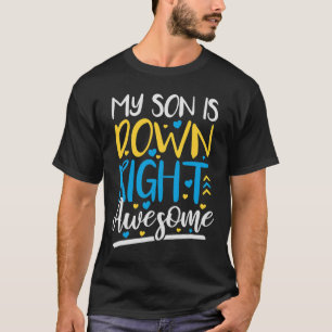 Camiseta O Meu Filho Está Abaixo Da Síndrome Incrível Para 