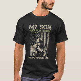Camiseta O Meu Filho Tem A Sua Camuflagem De Pai Marinho.