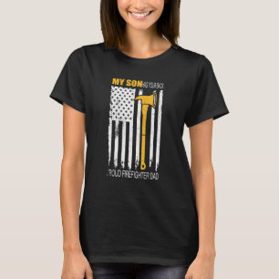 Camiseta O Meu Filho Tem As Suas Costas Pai De Bombeiro Ame
