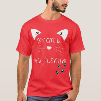 Camiseta O Meu Gato É O Meu Namorados Gatinho Do Coração Va