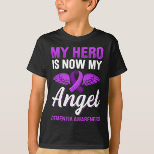 Camiseta O Meu Herói É Agora O Meu Anjo Demência Sensibiliz