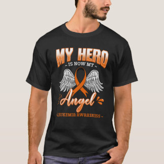 Camiseta O Meu Herói É Agora O Meu Anjo Leucemia Ossaca Hem