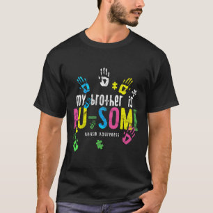 Camiseta O Meu Irmão É Um Pouco Autismo Consciência