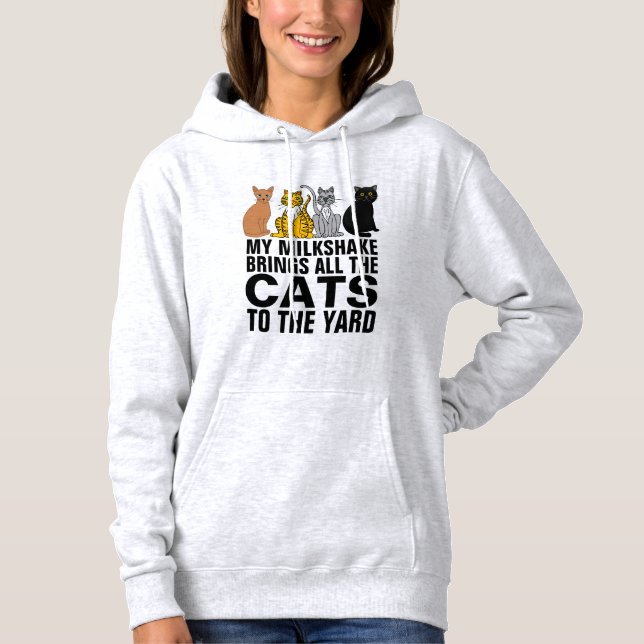 CAMISETA O MEU LEITE TRAZ TODOS OS GATOS PARA O JARDIM (Frente)