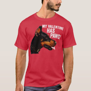 Camiseta O meu Namorados tem amante de cães-patas