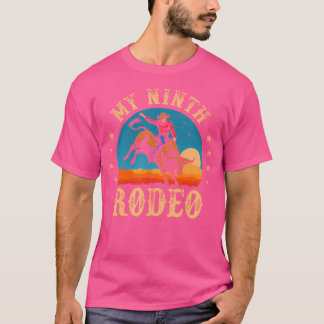 Camiseta O Meu Nono Rodeio, 9 Anos, Vaqueiro 9º Aniversário